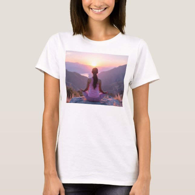 T-shirt Meditation - Inner Balance - Yoga (Devant)