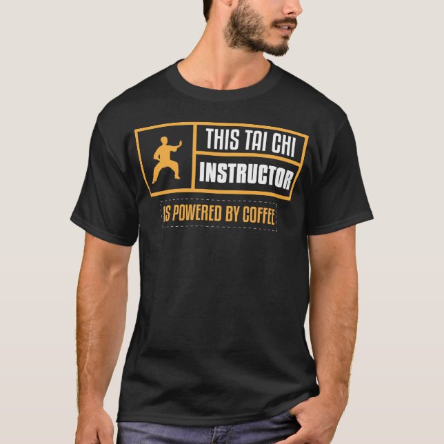 T-shirt Méditation méditative de l'instructeur de Tai Chi  (Devant)