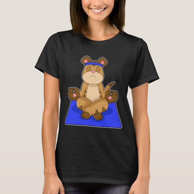 T-shirt Méditation Meerkat Yoga (Devant)