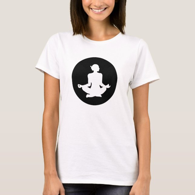 T-shirt Méditation monochrome (Devant)