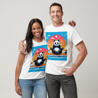 T-shirt Méditation Panda Unisex