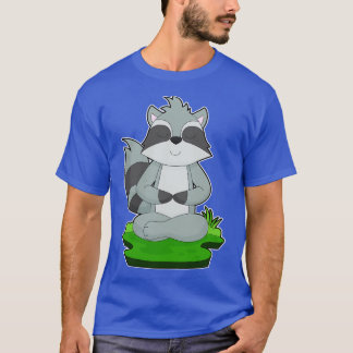 T-shirt Méditation Racoon Yoga Fitness