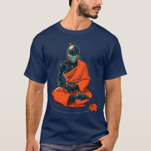 T-shirt Méditation Robot Moine par Tobe Fonseca