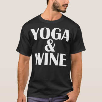 T-shirt Méditation Yoga amp Vin Alcool Fitness Femmes Gif