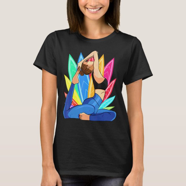 T-shirt Méditation Yoga Mandala Ornement Namaste Women Gi (Devant)