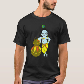 T-shirt Méditation Yoga Spirituel Hindou Dieu Krishna