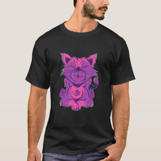 T-shirt Méditation zen Yoga Chat Omm