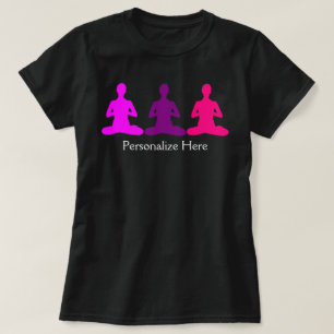 T-shirt Méditation Zen Yoga Lotus Couleur néon