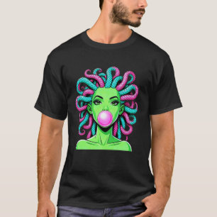 T-shirt Medusa soufflant une bulle de Bubble Gum Mythologi