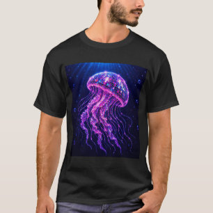 T-shirt Méduse néon Disco esthétique