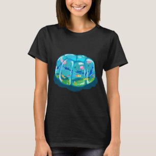 T-shirt Méduse océanique