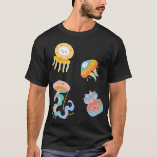 T-shirt Méduse pastel