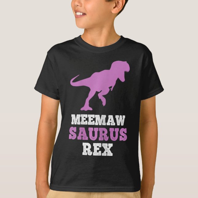 T-shirt Meemaw-saurus Rex Dino Dinosaur Meemawsaurus Funny (Devant)