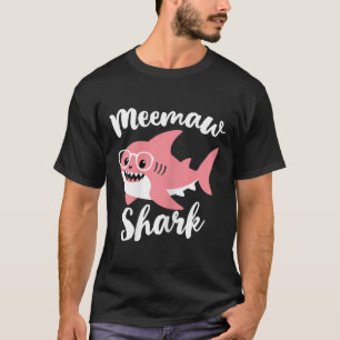T-shirt Meemaw Shark Fête des mères grand-mère drôle Mee-m