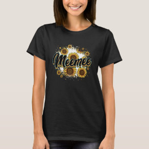 T-shirt Meemee Cow Imprimer tournesol Fête des Mères Cute