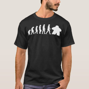 T-shirt Meeple Evolution Funny Tabletop Vêtements de jeu