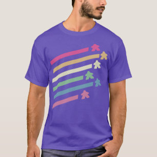 T-shirt Meeples Retro Flying