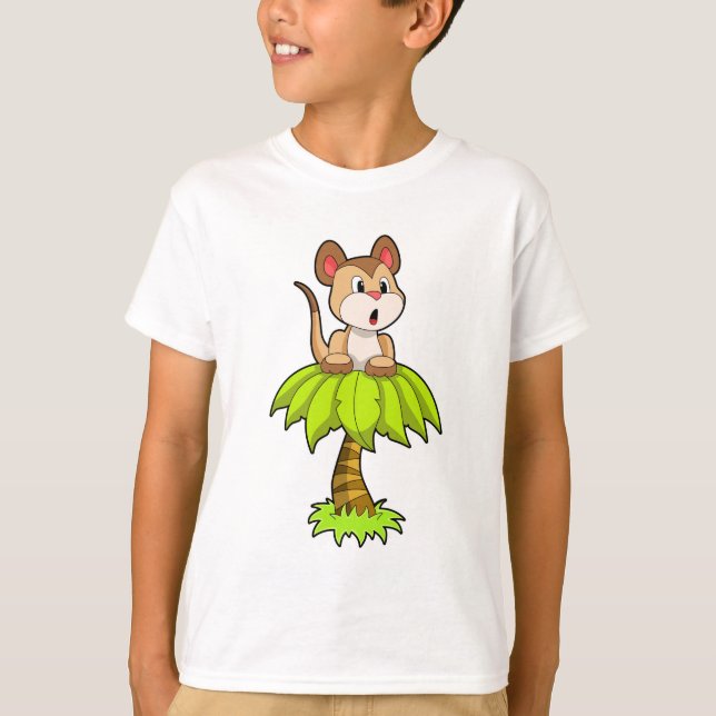 T-shirt Meerkat avec arbre (Devant)