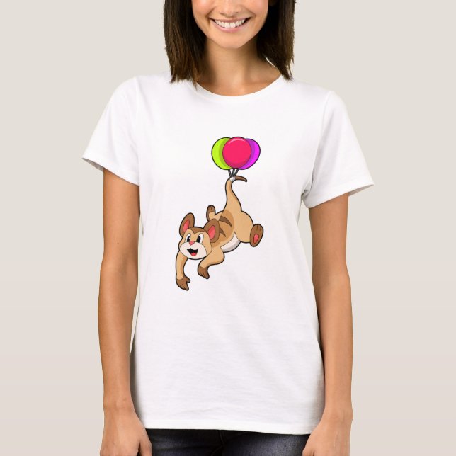 T-shirt Meerkat avec ballon (Devant)