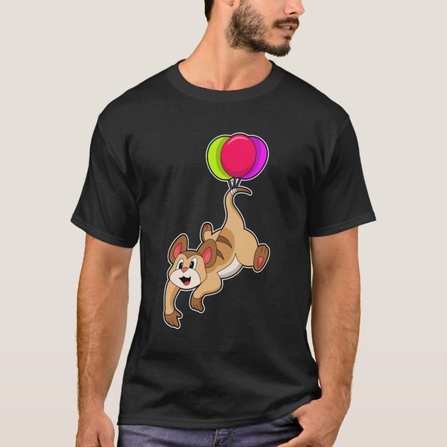 T-shirt Meerkat avec ballon (Devant)