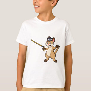 T-shirt Meerkat avec Casquette et bâton de marche