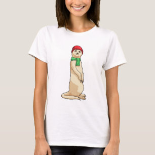 T-shirt Meerkat avec Casquette et Écharpe
