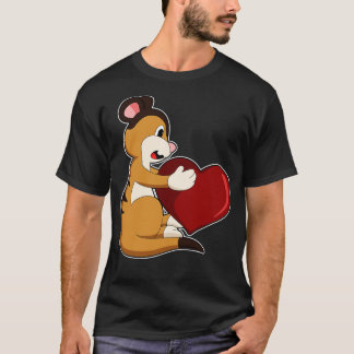 T-shirt Meerkat avec coeur