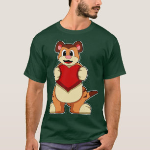 T-shirt Meerkat avec coeur 1