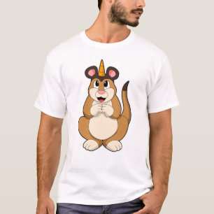 T-shirt Meerkat avec corne