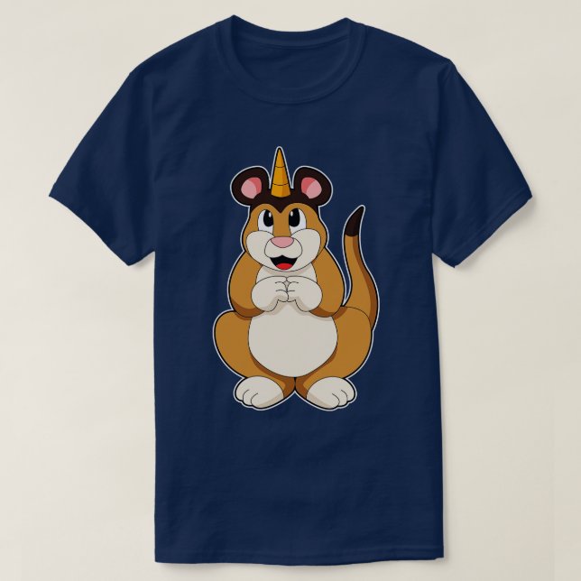 T-shirt Meerkat avec corne (Design devant)