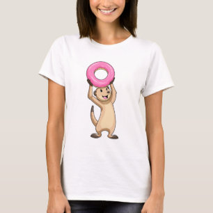T-shirt Meerkat avec Donut
