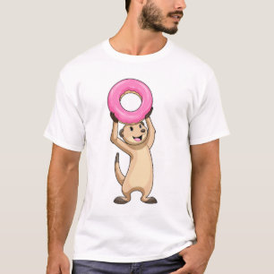 T-shirt Meerkat avec Donut