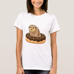 T-shirt Meerkat avec Donut
