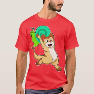 T-shirt Meerkat avec escargot
