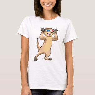 T-shirt Meerkat avec lunettes