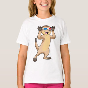 T-shirt Meerkat avec lunettes