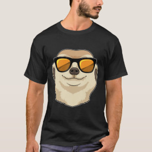 T-shirt Meerkat avec lunettes de soleil