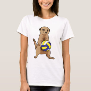 T-shirt Meerkat avec volleyball