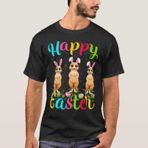 T-shirt Meerkat Drôle OEuf De Pâques Bunny Meerkat Joyeux 