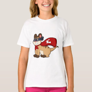 T-shirt Meerkat en héros avec masque