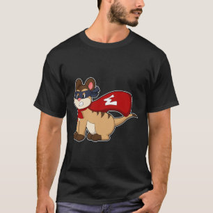 T-shirt Meerkat en héros avec masque