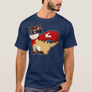 T-shirt Meerkat en héros avec masque