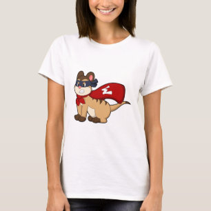 T-shirt Meerkat en héros avec masque