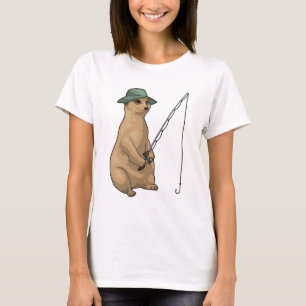 T-shirt Meerkat Fishing Fisher