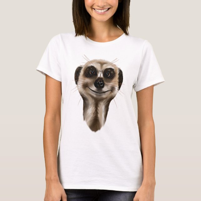 T-shirt Meerkat font face à des chemises (Devant)