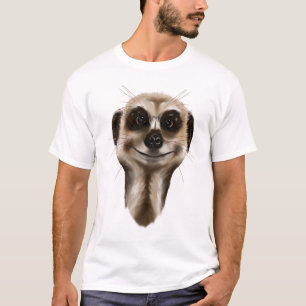 T-shirt Meerkat font face à des chemises