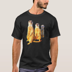 T-shirt Meerkat groupe photo famille cool meerkats doux