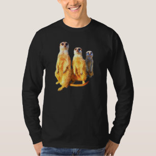 T-shirt Meerkat groupe photo famille cool meerkats doux