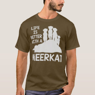 T-shirt Meerkat Lover Cadeau Zoo Animaux Meerkat