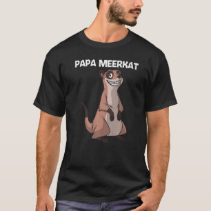 T-shirt Meerkat Mignonne Pour Hommes Garçons Papa Meerkat 